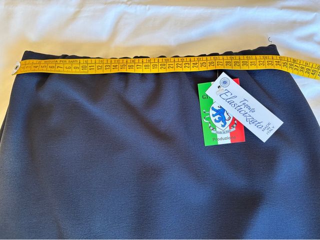Gonna tubino blu taglia S