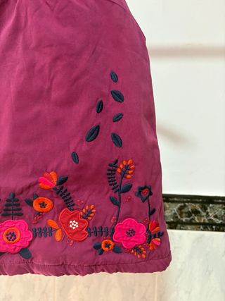 Vestido morado niña 9 meses bordado flores