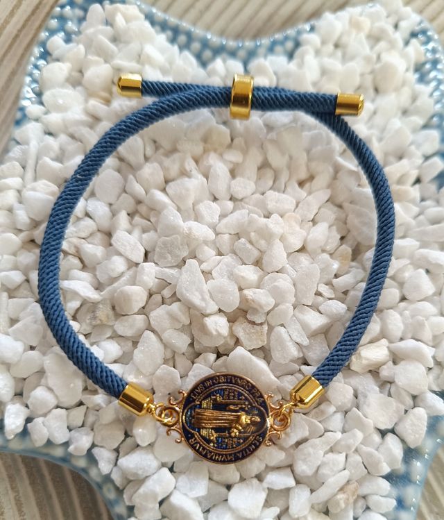 Pulsera San Benito Cordón Lino