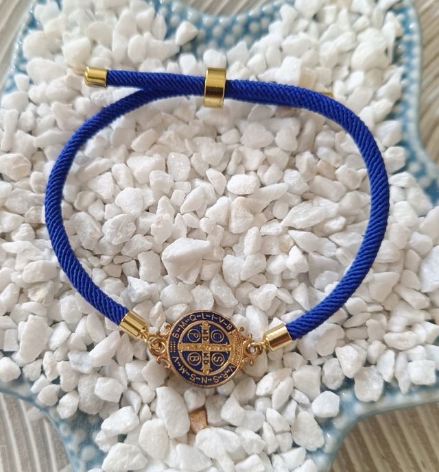 Pulsera San Benito Cordón Lino