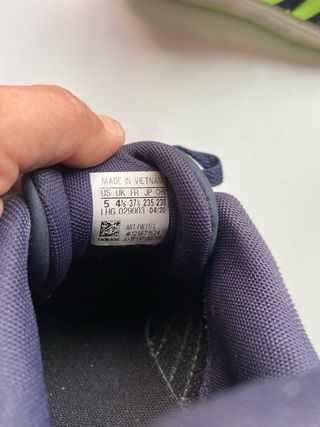 Zapatillas Adidas Azul y Verde Neón