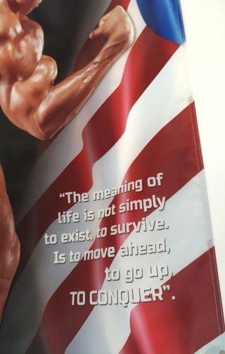 Bandera XXL Arnold Schwarzenegger Culturismo