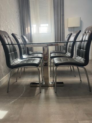 Mesa y 6 Sillas Comedor El Corte Inglés