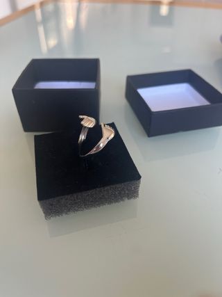 Anillo de amistad ajustable plata