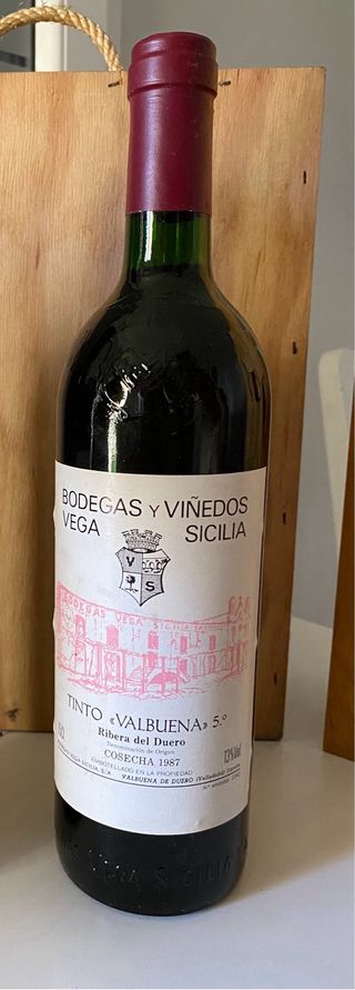 Lote 2 Botellas Vega Sicilia Valbuena 5º 1987
