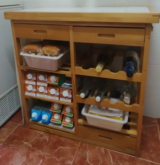Mueble auxiliar cocina madera