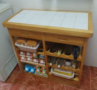 Mueble auxiliar cocina madera