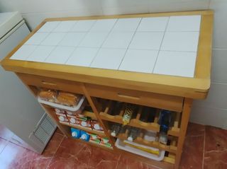 Mueble auxiliar cocina madera