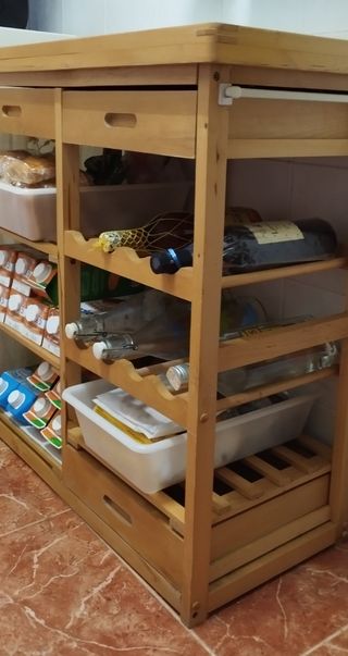 Mueble auxiliar cocina madera