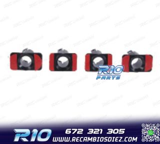 KIT 4 SOPORTES PDC BMW E46 COUPE 98- PARAGOLPES TRASERO LOO
