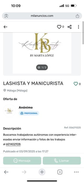manicurista con experiencia