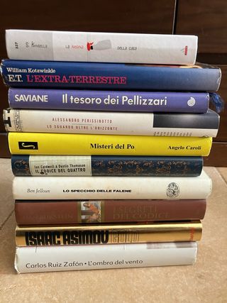 LOTE 10 LIBROS DE NARRATIVA AUTORES VARIOS ITALIAN