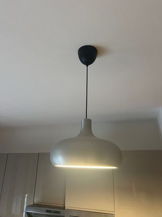Lampadario a sospensione grigio