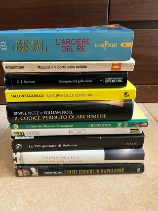 LOTE 10 LIBROS AUTORES VARIOS NARRATIVA ITALIANO