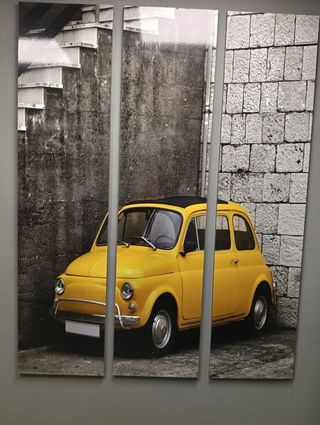 Quadro Fiat 500 Gialla