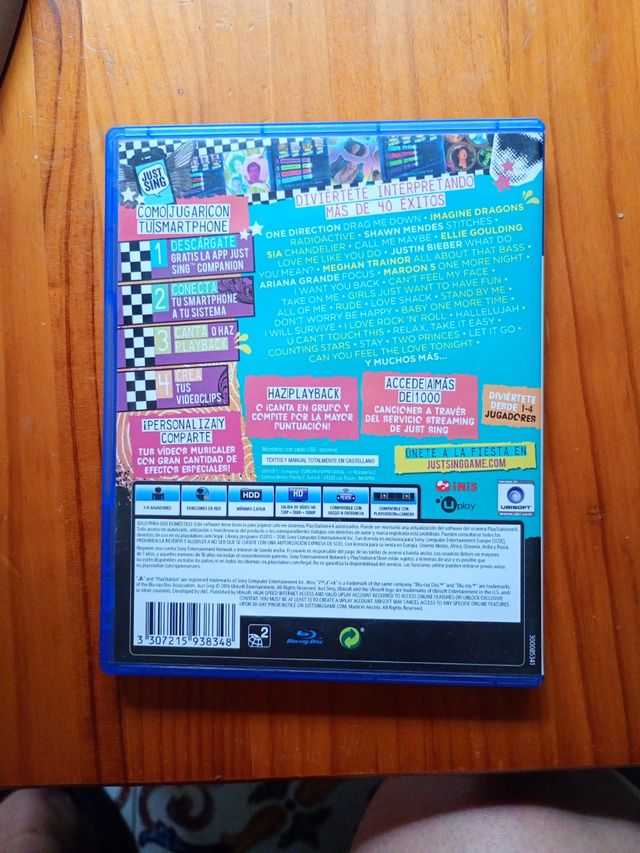 Juego PS4 Just Sing Ubisoft