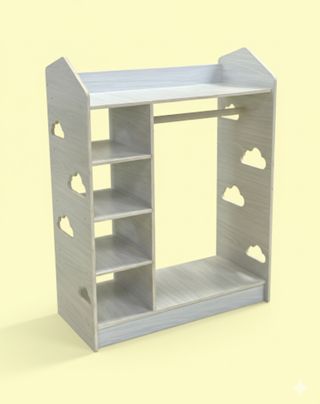 Armario infantil Montessori con perchero