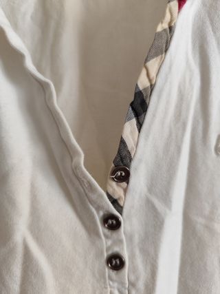 Top Burberry donna bianco
