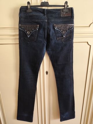 Jeans skinny vintage donna blu