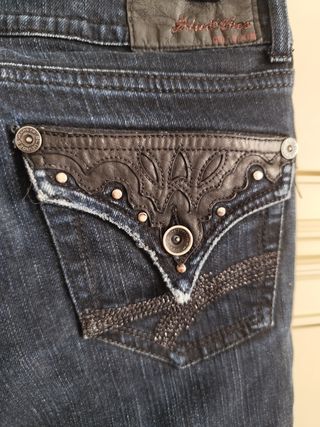 Jeans skinny vintage donna blu