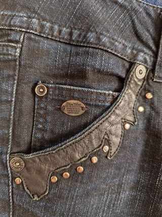 Jeans skinny vintage donna blu