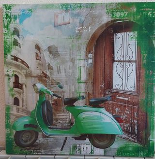 Cuadro Decorativo Vespa Vintage