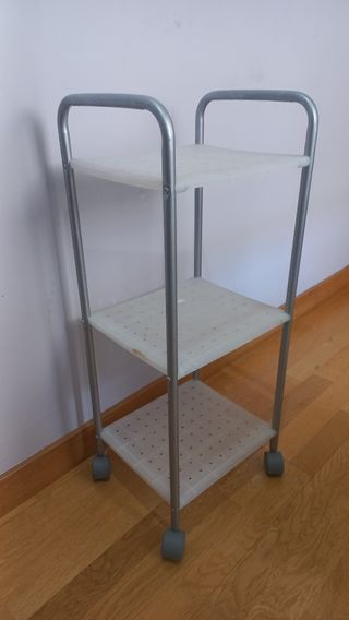 Carrito Estantería 3 Niveles con Ruedas