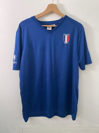 T-shirt Francia Euro 2024 Adidas Blu