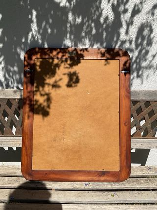 Espejo de madera rústico