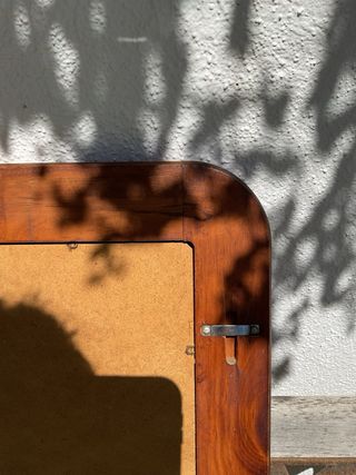 Espejo de madera rústico