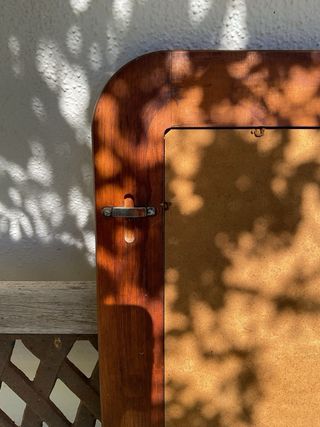 Espejo de madera rústico