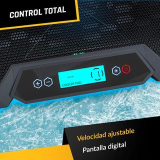 Base portátil de 6 Ventiladores con RGB