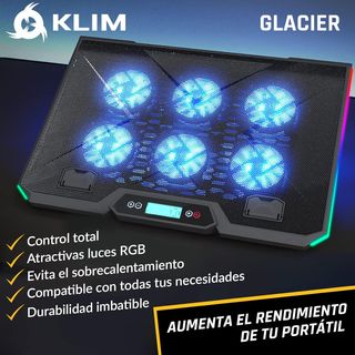 Base portátil de 6 Ventiladores con RGB