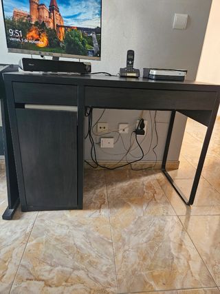 Escritorio IKEA MICKE Negro Marrón
