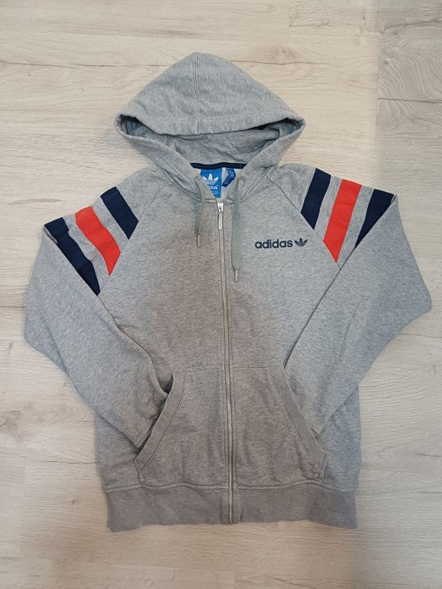 2000's Vintage Adidas Track Jacket Gray
