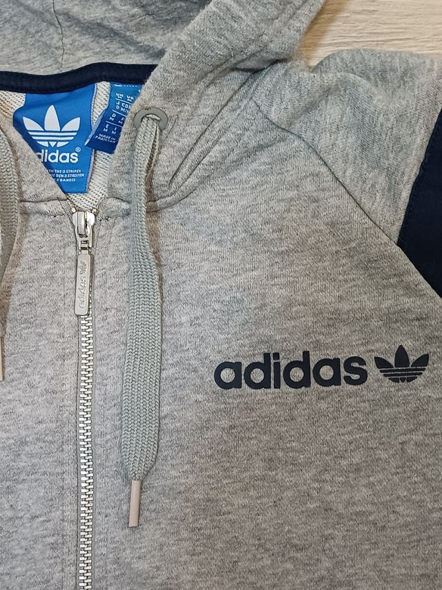 2000's Vintage Adidas Track Jacket Gray