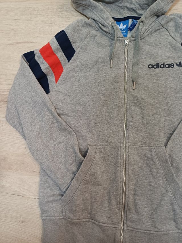 2000's Vintage Adidas Track Jacket Gray