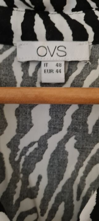 Vestito OVS fantasia zebra bianco e nero viscosa