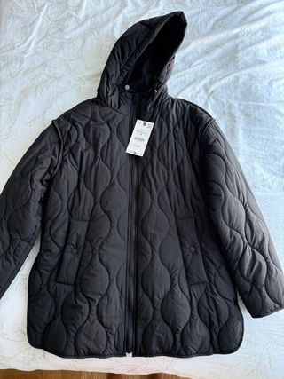 Chaqueta acolchada negra talla M