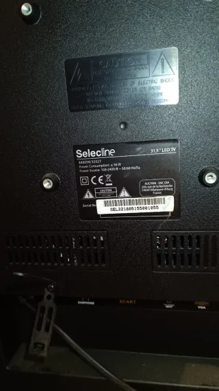 Pantalla Selectine Negra 32 pulgadas