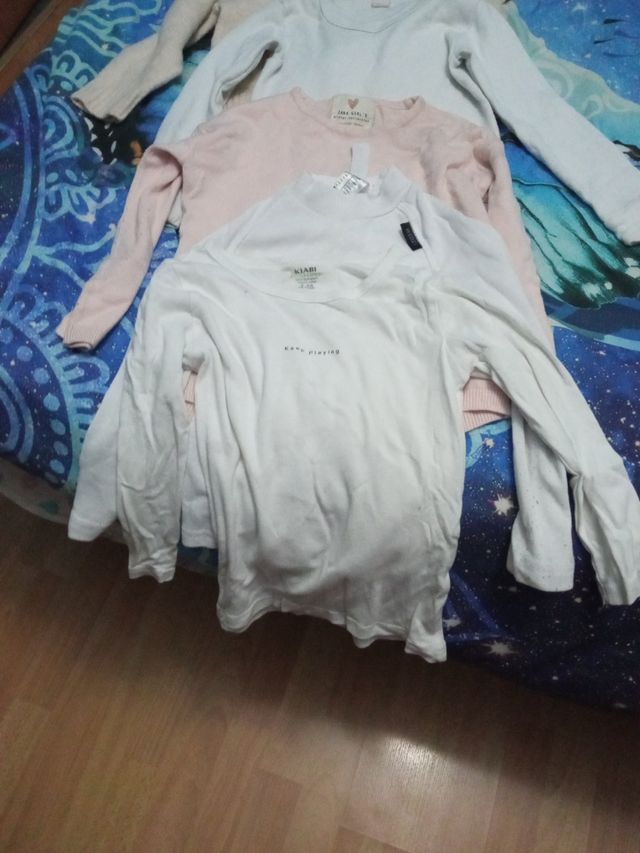 Lote 7 camisetas niña x4€