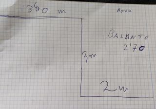 Canalón de ceramica . vierte aguas