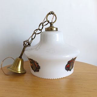 Lámpara retro opalina