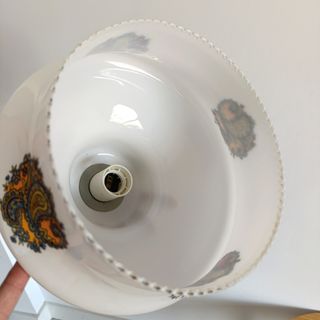 Lámpara retro opalina