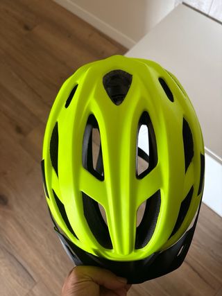 Casco Bicicleta Rockrider Amarillo