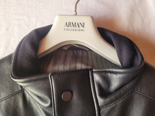 Giaccone Giorgio Armani Pelle Nero