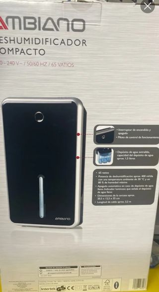 Deshumidificador Ambiano Compacto