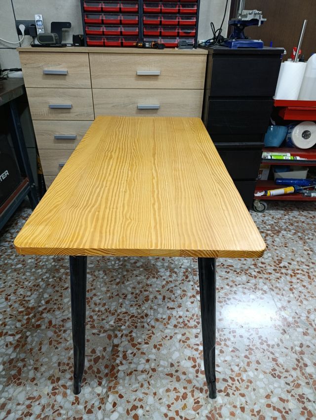 Mesa Zix Sklum Madera y Metal (2 unidades)