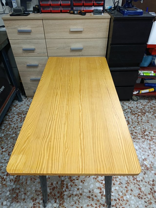 Mesa Zix Sklum Madera y Metal (2 unidades)