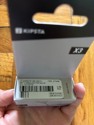 Set 3 aghi per gonfiare palloni Kipsta